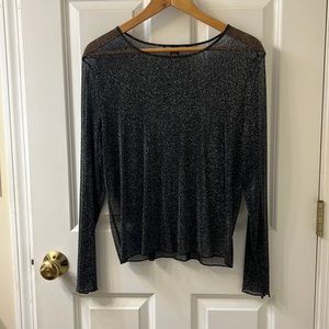 Victoria’s Secret Sheer sparkle long sleeve shirt